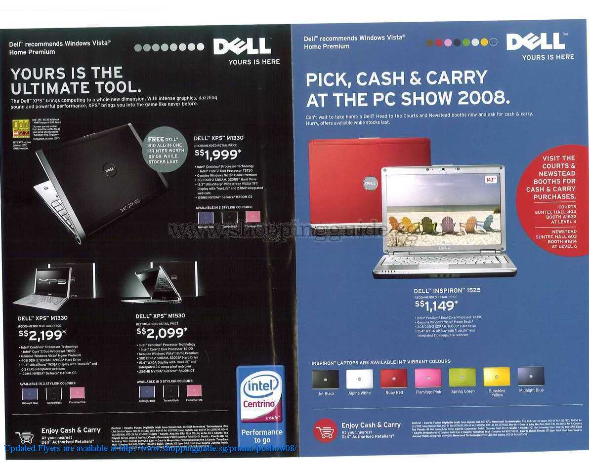 PC Show 2008 price list image brochure of Dell Notebooks ShoppingGuide.SG-PcShow08-075
