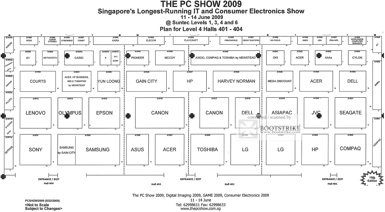 PC Show 2009 price list image brochure of Floor Plan Map Level 4