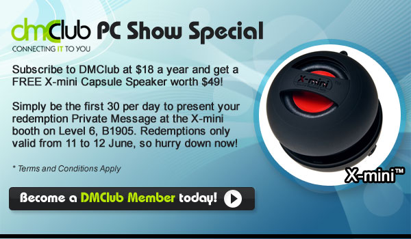 PC Show 2009 price list image brochure of Hardwarezone DMCard DMClub