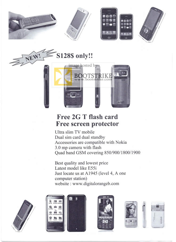 PC Show 2009 price list image brochure of Orange.B Electronics Mobile Phones