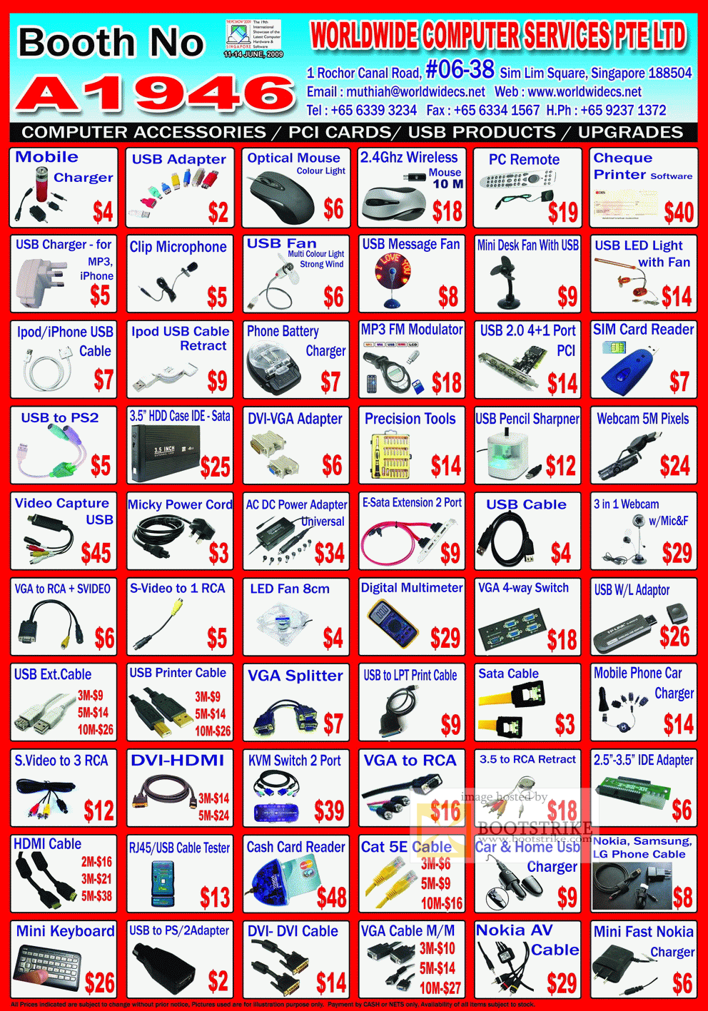 PC Show 2009 price list image brochure of Worldwide Computer Accessories Page 2