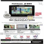 Papago Z-880 3D Navigation