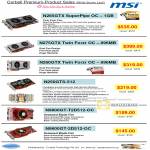 Corbell Geforce Video Cards N285GTX N275GTX N260GTX N250GTS N9800GT N9600GT