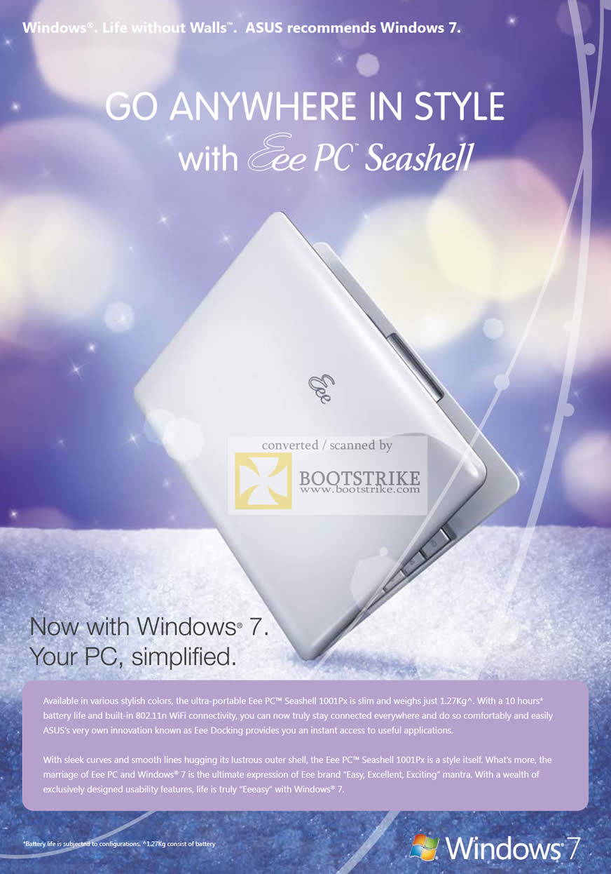 PC Show 2010 price list image brochure of ASUS EEE PC Seashell