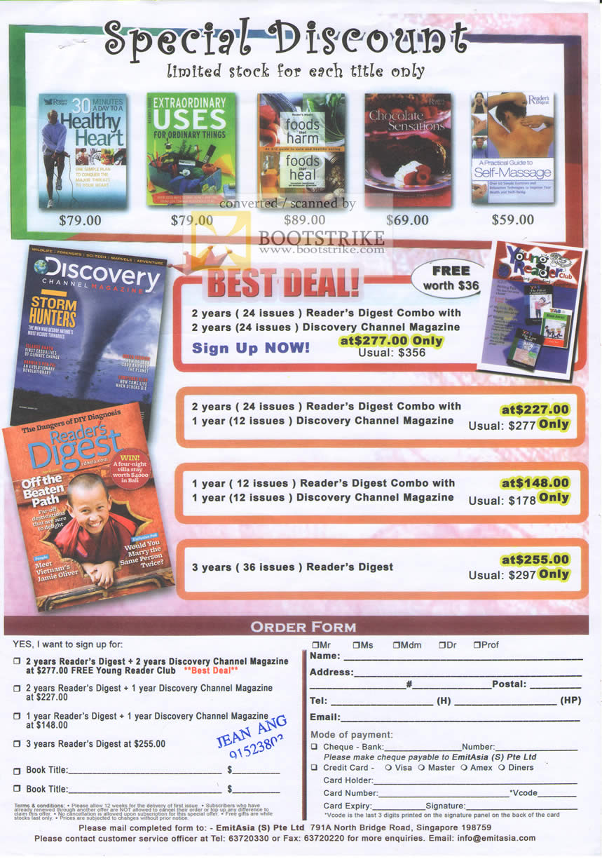 PC Show 2010 price list image brochure of EmitAsia B2068 Reader Digest Discovery Channel