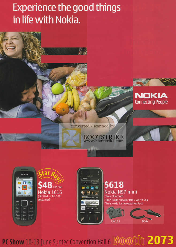 PC Show 2010 price list image brochure of Jim Rich Nokia 1616 N97 Mini