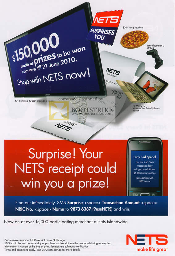 PC Show 2010 price list image brochure of NETS Receipt Lucky Draw