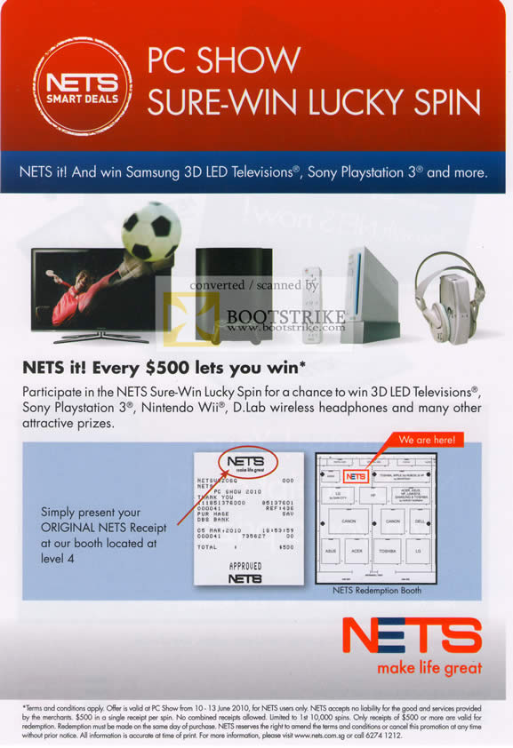 PC Show 2010 price list image brochure of NETS Sure Win Lucky Draw