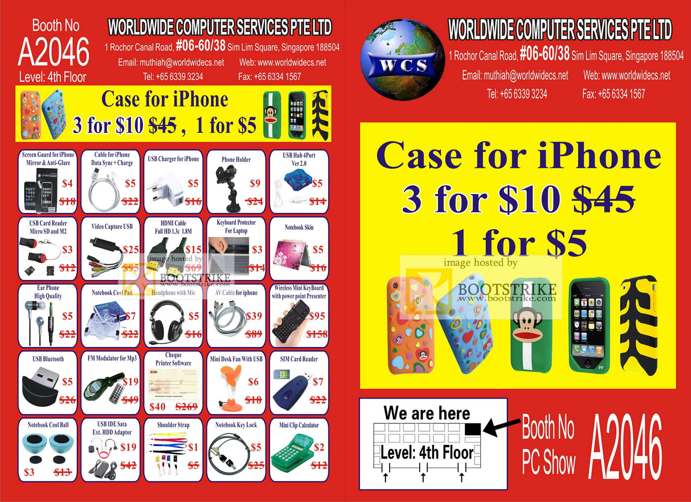 PC Show 2010 price list image brochure of Worldwide Computer Accessories Cable IPhone Case Card Reader USB HDMI Video Capture