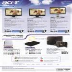 LCD Monitors H243HX D240H T230H Aspire EasyStore External Storage P110 D110 H340 01