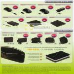 Mouse Wireless Laser Comfort USB Hub Keypad Laptop Desk Case Tri Cell Cushion System