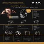 TDK Headphones Wireless WR700 Earphones EB900 IE-500 MT300 EC-250 MC300 EB300 EB100