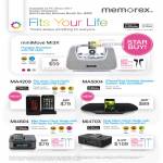 Memorex MiniMove Mi3X Speakers Alarm Clock Radio Boombox Mini Soundbar MA4203 MA5004 Mi4604 Mi4703