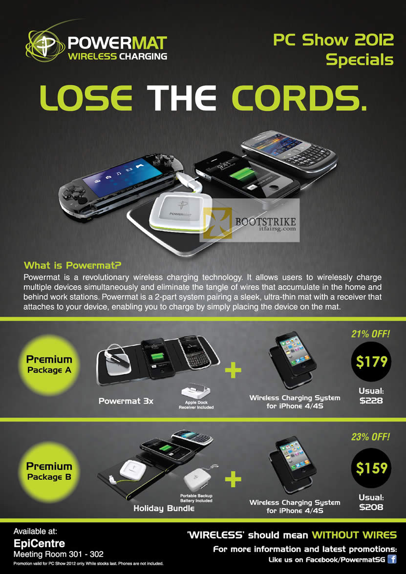 PC SHOW 2012 price list image brochure of EpiCentre Powermap Features, 3x, Premium Package A, B, IPhone
