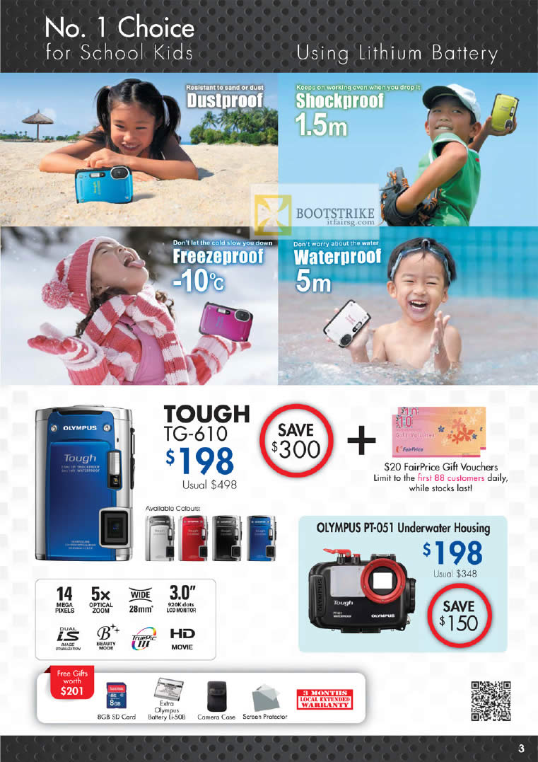 PC SHOW 2012 price list image brochure of Olympus Digital Camera TOUGH TG-610