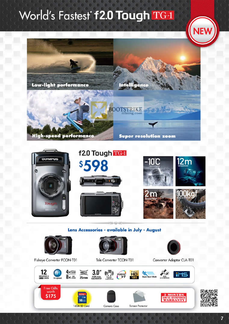 PC SHOW 2012 price list image brochure of Olympus Digital Camera F2.0 Tough TG-1