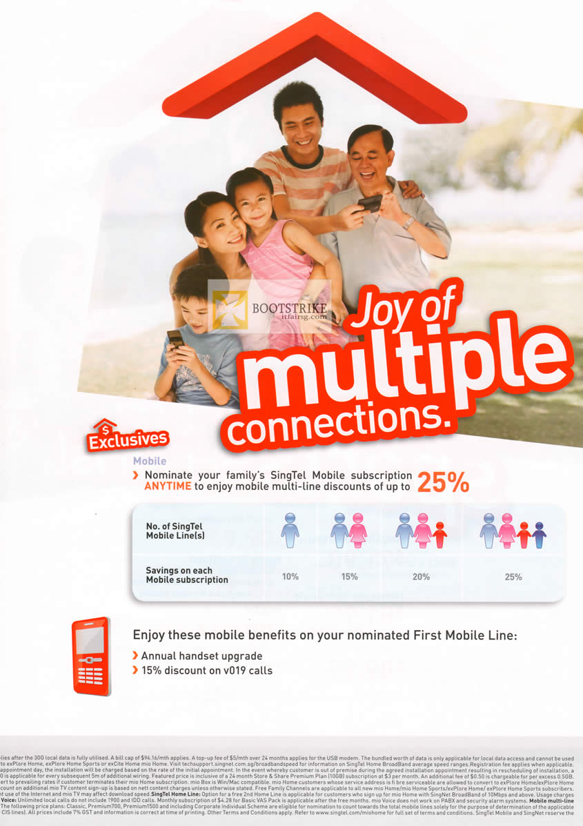PC SHOW 2012 price list image brochure of Singtel Mobile Multiple Subscription Discounts