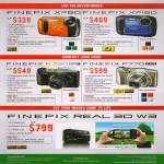 Digital Cameras Finepix XP50, XP150, F750EXR, F770EXR, Real 3D W3