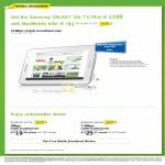 Samsung Galaxy Tab 7.0 Plus, MaxMobile Elite, SurfLite, Ultimate Mobile Broadband