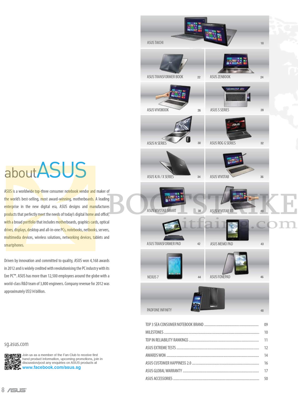 PC SHOW 2013 price list image brochure of ASUS Notebooks About