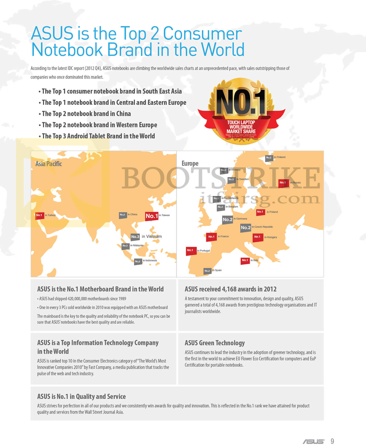 PC SHOW 2013 price list image brochure of ASUS Notebooks Top Notebook Brand Globally