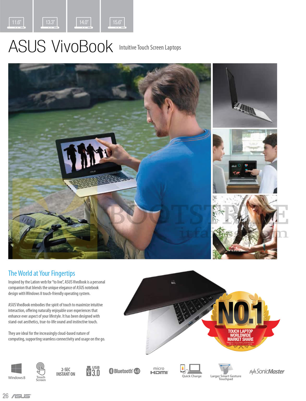 PC SHOW 2013 price list image brochure of ASUS Notebooks VivoBook Features
