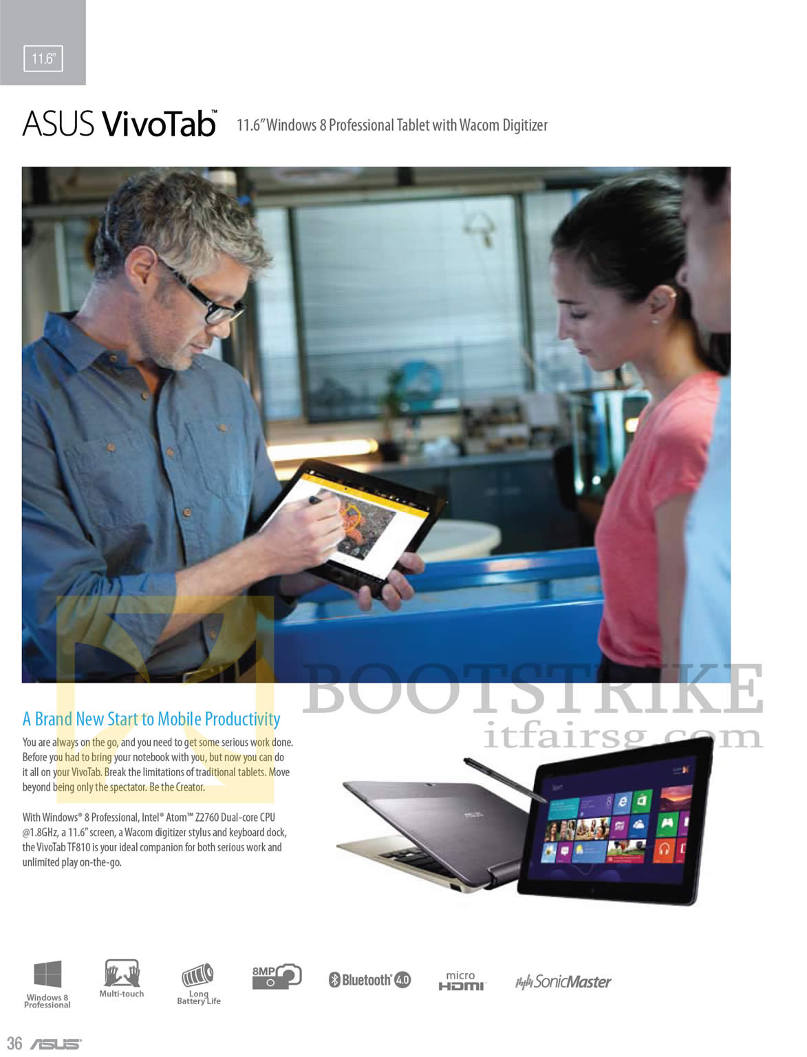 PC SHOW 2013 price list image brochure of ASUS Tablets VivoTab Features