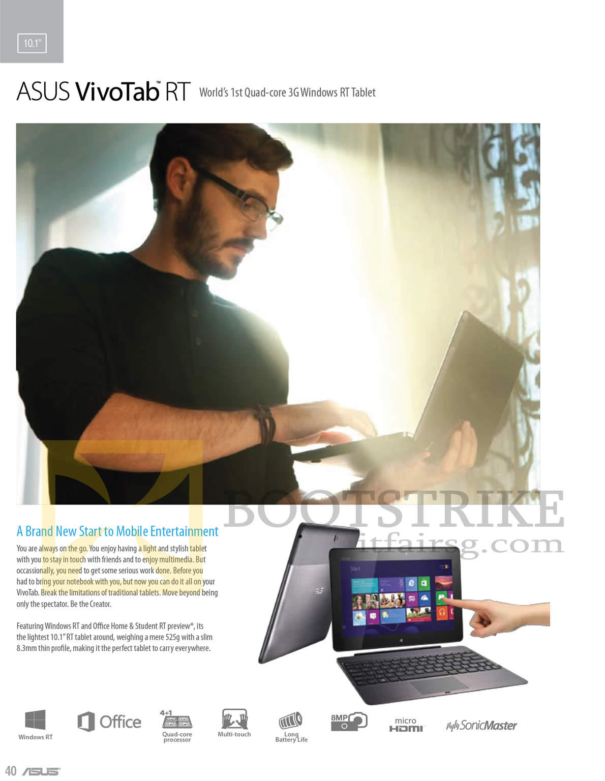PC SHOW 2013 price list image brochure of ASUS Tablets VivoTab RT 3G Tablet