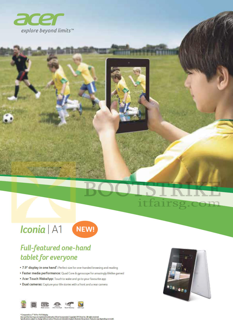 PC SHOW 2013 price list image brochure of Acer Tablet Iconia A1