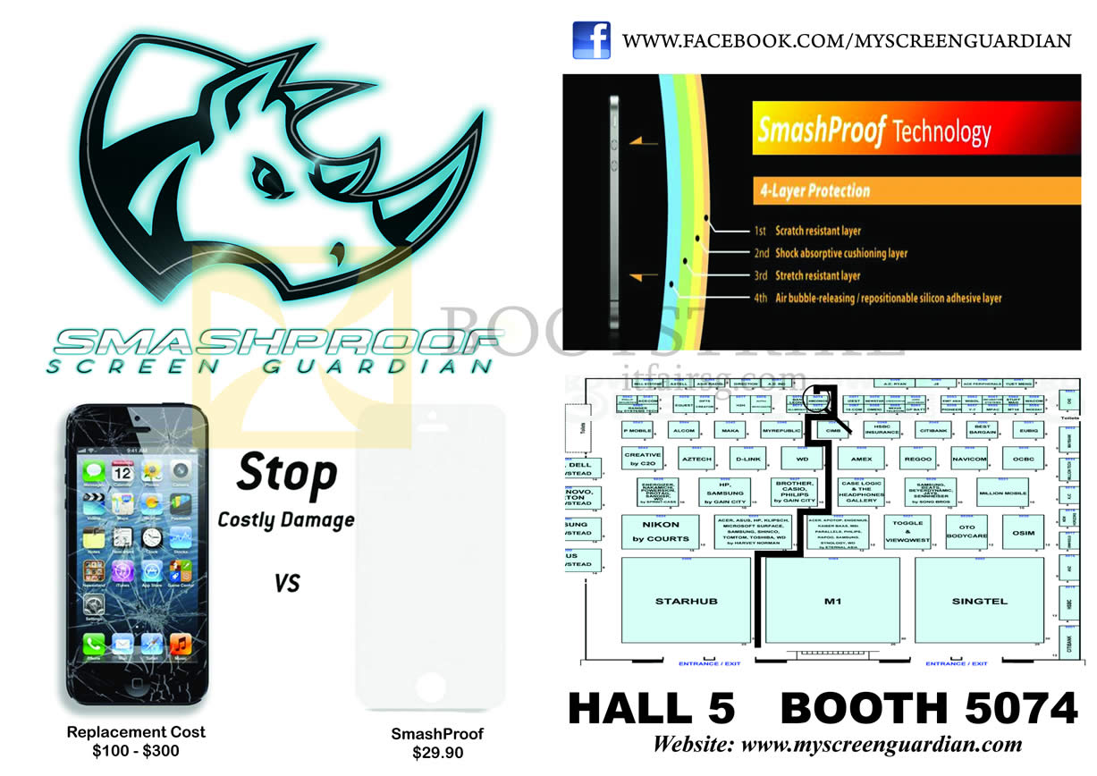 PC SHOW 2013 price list image brochure of Amconics Smashproof Screen Guardian Protector