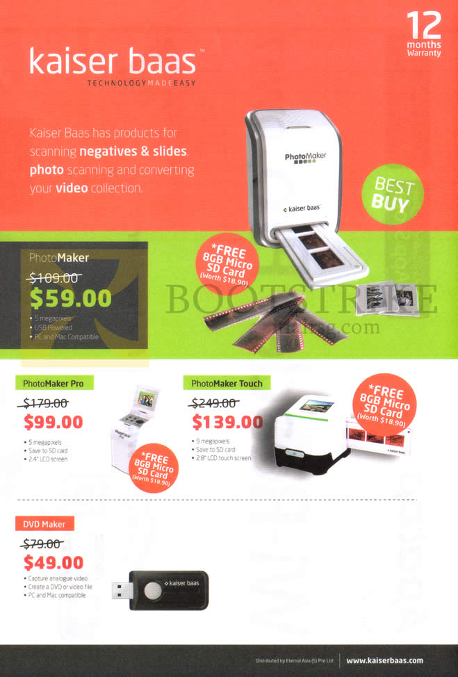 PC SHOW 2013 price list image brochure of Eternal Asia Scanners Kaiser Baas PhotoMaker Pro, PhotoMaker Touch, DVD Maker