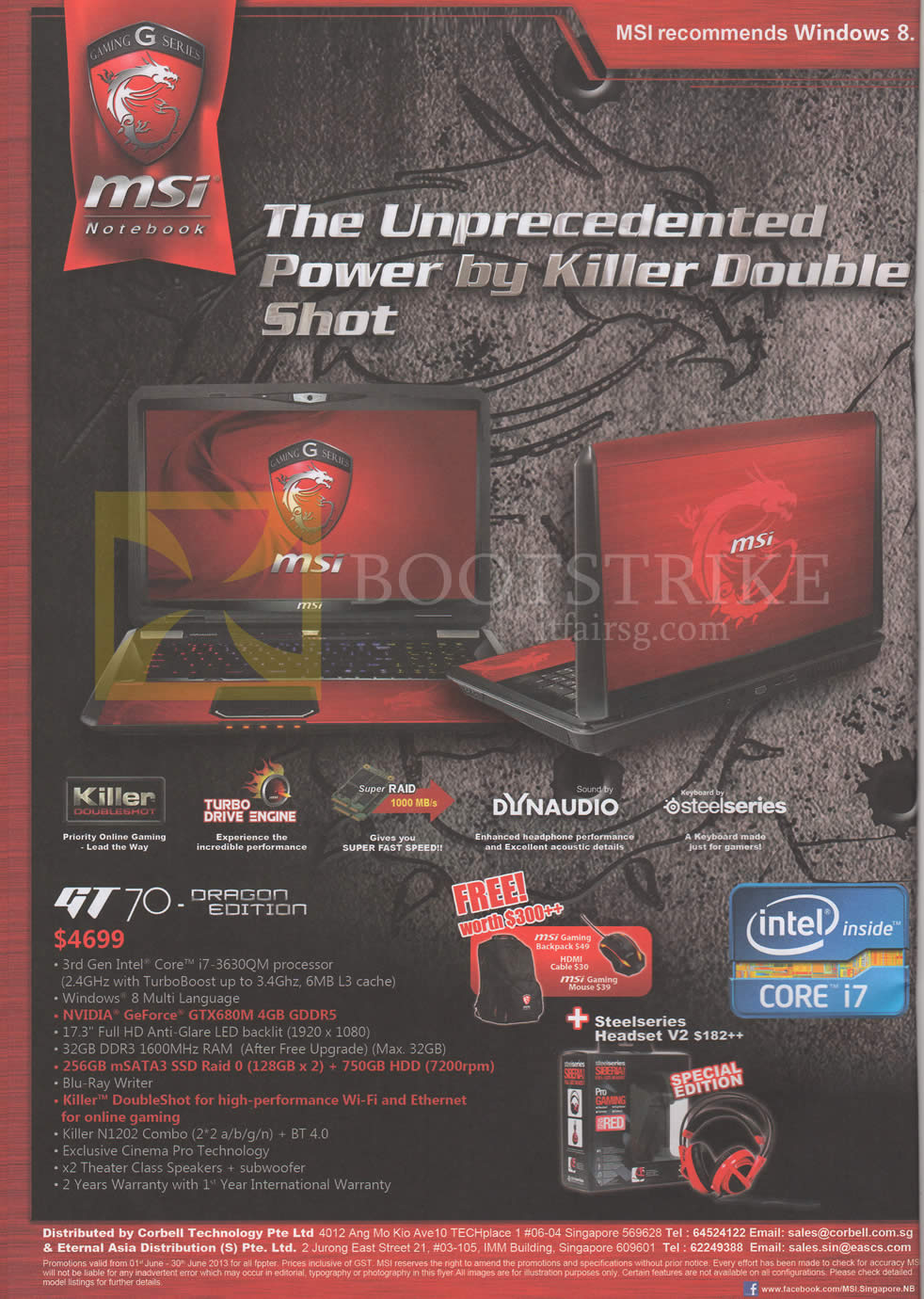 PC SHOW 2013 price list image brochure of MSI Notebook GT70 Dragon Edition