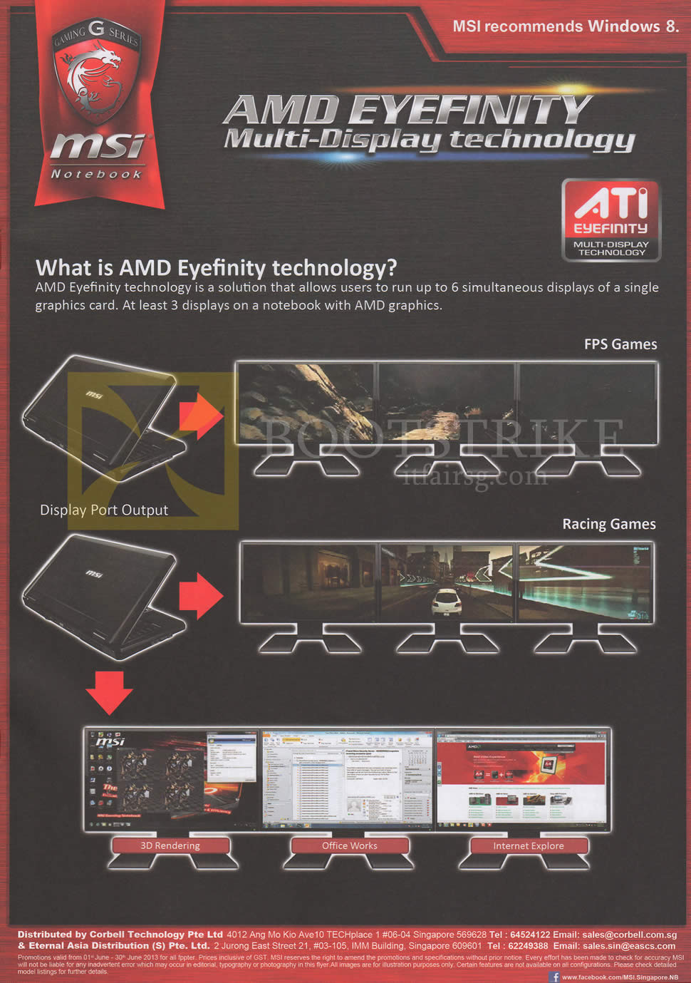 PC SHOW 2013 price list image brochure of MSI Notebooks AMD Eyefinity