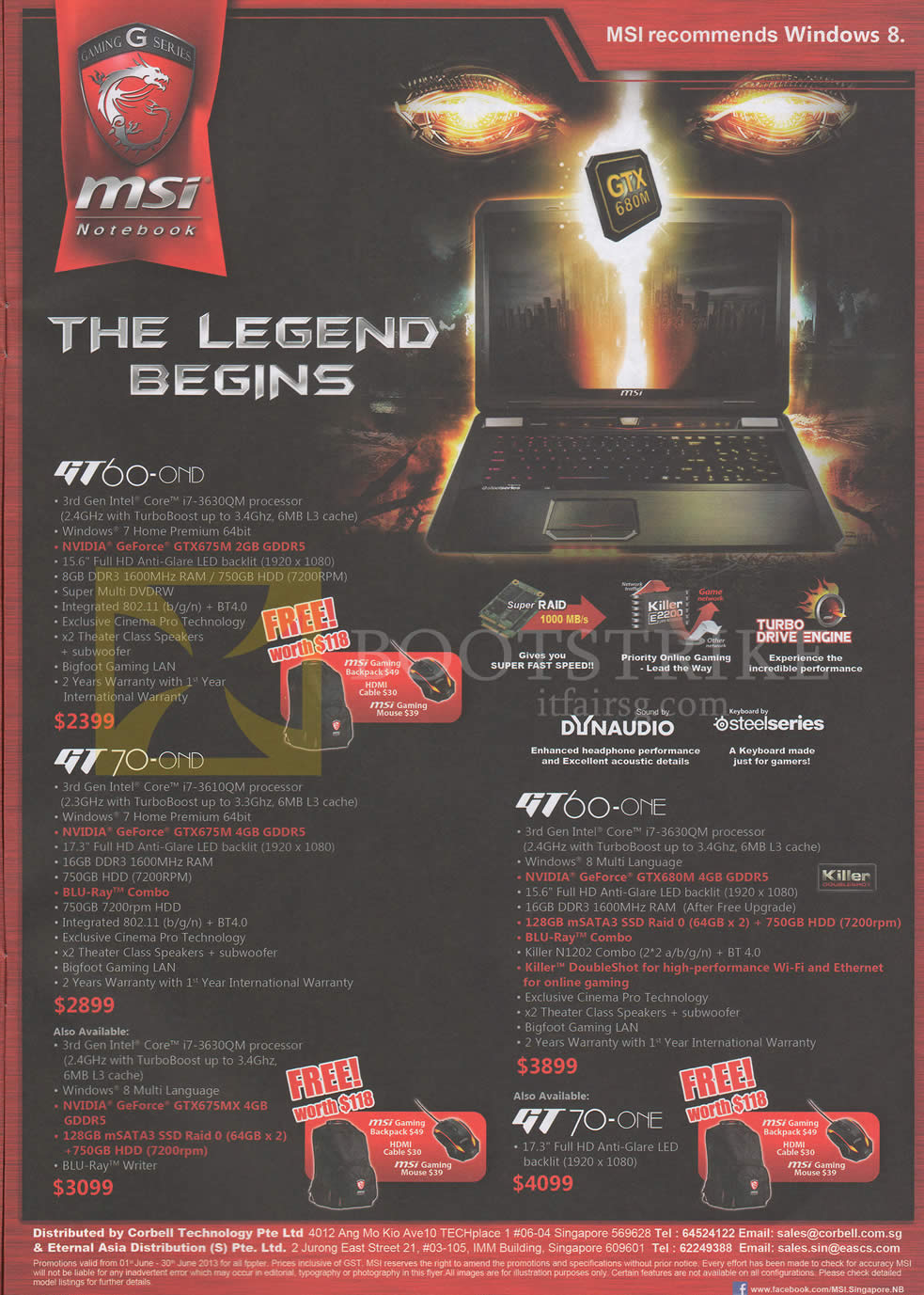 PC SHOW 2013 price list image brochure of MSI Notebooks GT60-0ND, GT70-0ND, GT60-0NE