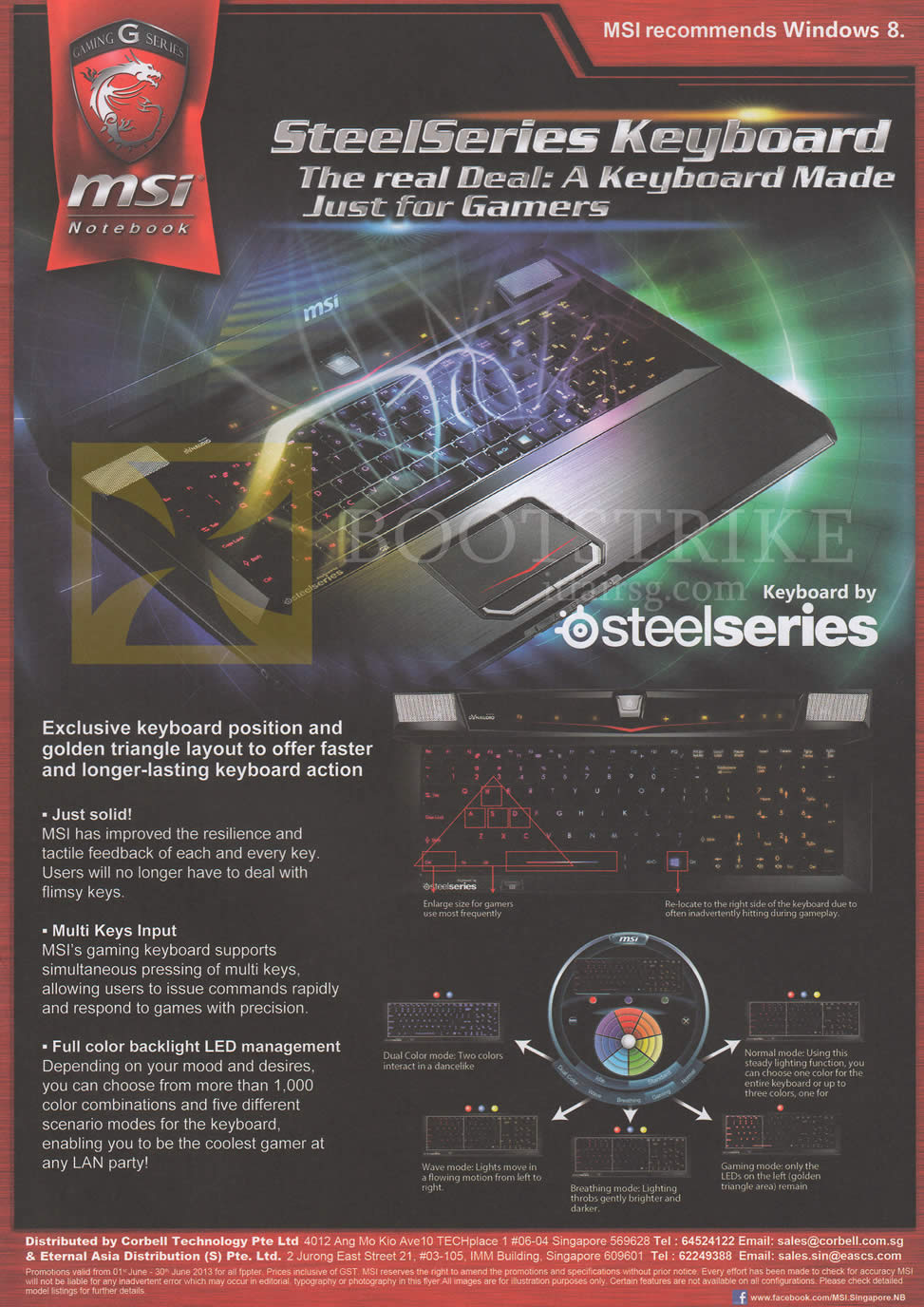 PC SHOW 2013 price list image brochure of MSI Notebooks SteelSeries Keyboard