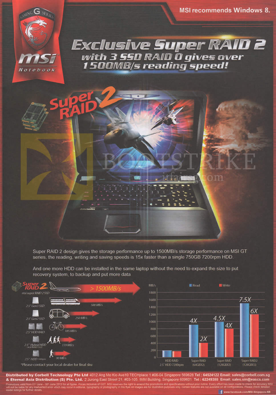 PC SHOW 2013 price list image brochure of MSI Notebooks Super Raid 2 Features