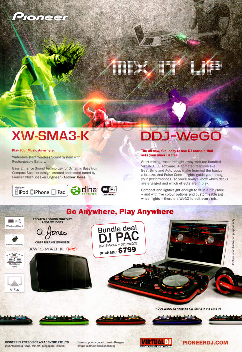 PC SHOW 2013 price list image brochure of Pioneer DJ Console XW-SMA3-K, DDJ-WeGO