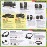 Speakers GigaWorks T3, T40 Series II, T20 Series II, Inspire T12 T10, T6300 T3300, Wireless Headphones WP-450 350 250