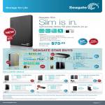 Seagate External Storage Slim, Wireless Plus, Backup Plus, Expansion, Thunderbolt 500GB, 1TB, 2TB, 3TB, 4TB