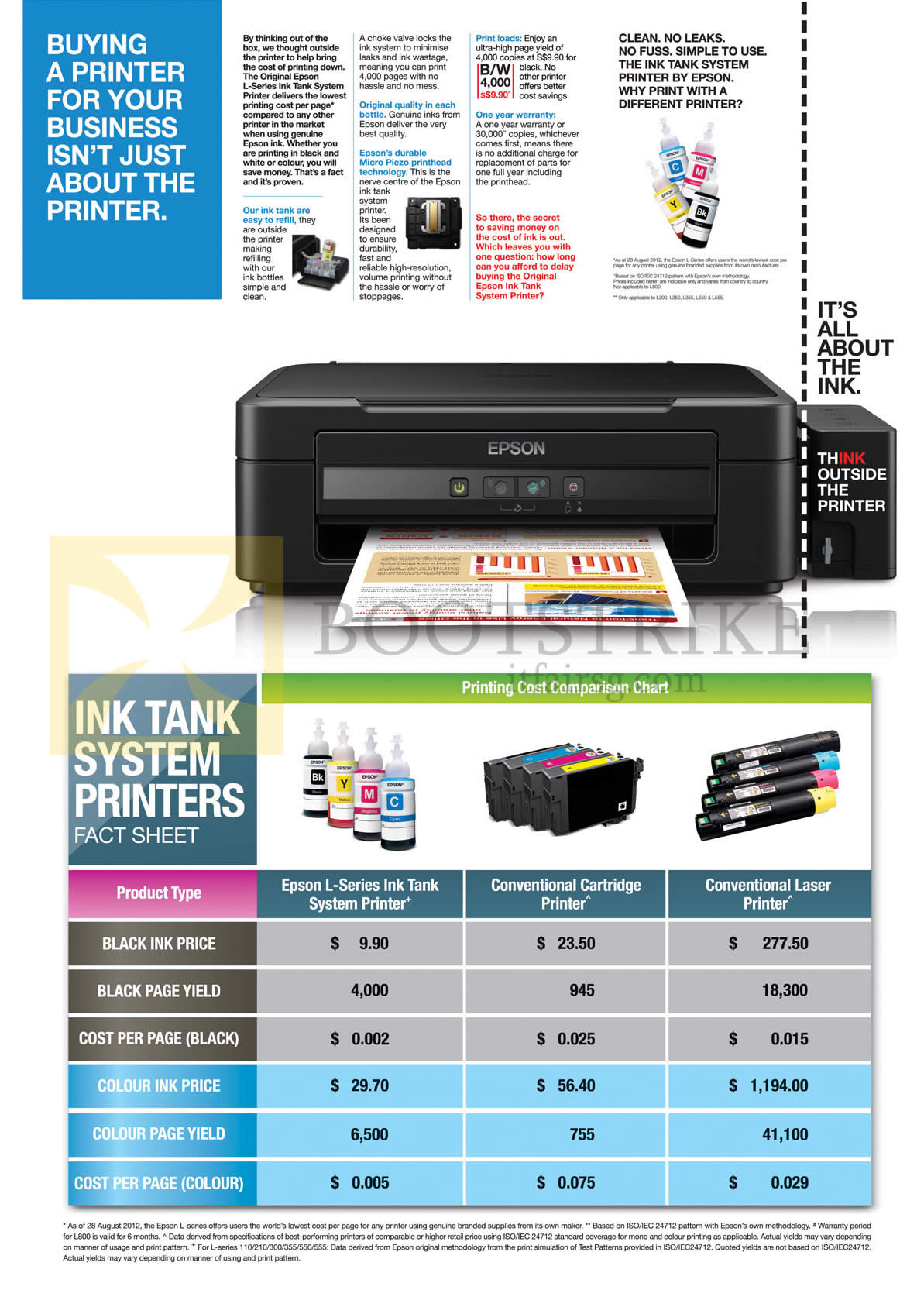 Epson Ink Tank System Printers Printing Cost Comparison ...