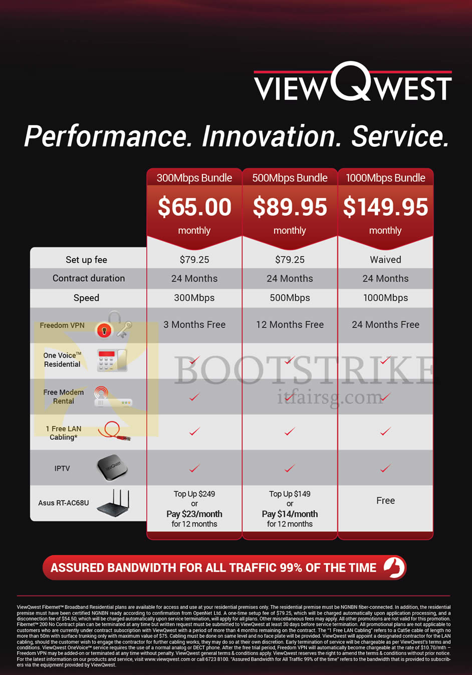 PC SHOW 2014 price list image brochure of ViewQwest Fibre Broadband 300Mbps 500Mbps 1000Mbps 1Gbps, Terms Conditions