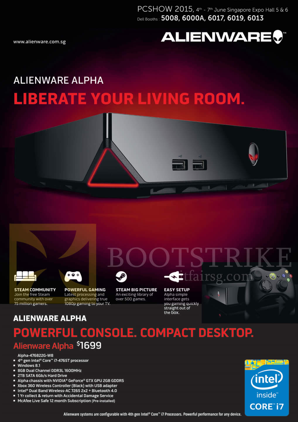 PC SHOW 2015 price list image brochure of Dell Desktop PC Alienware Alpha