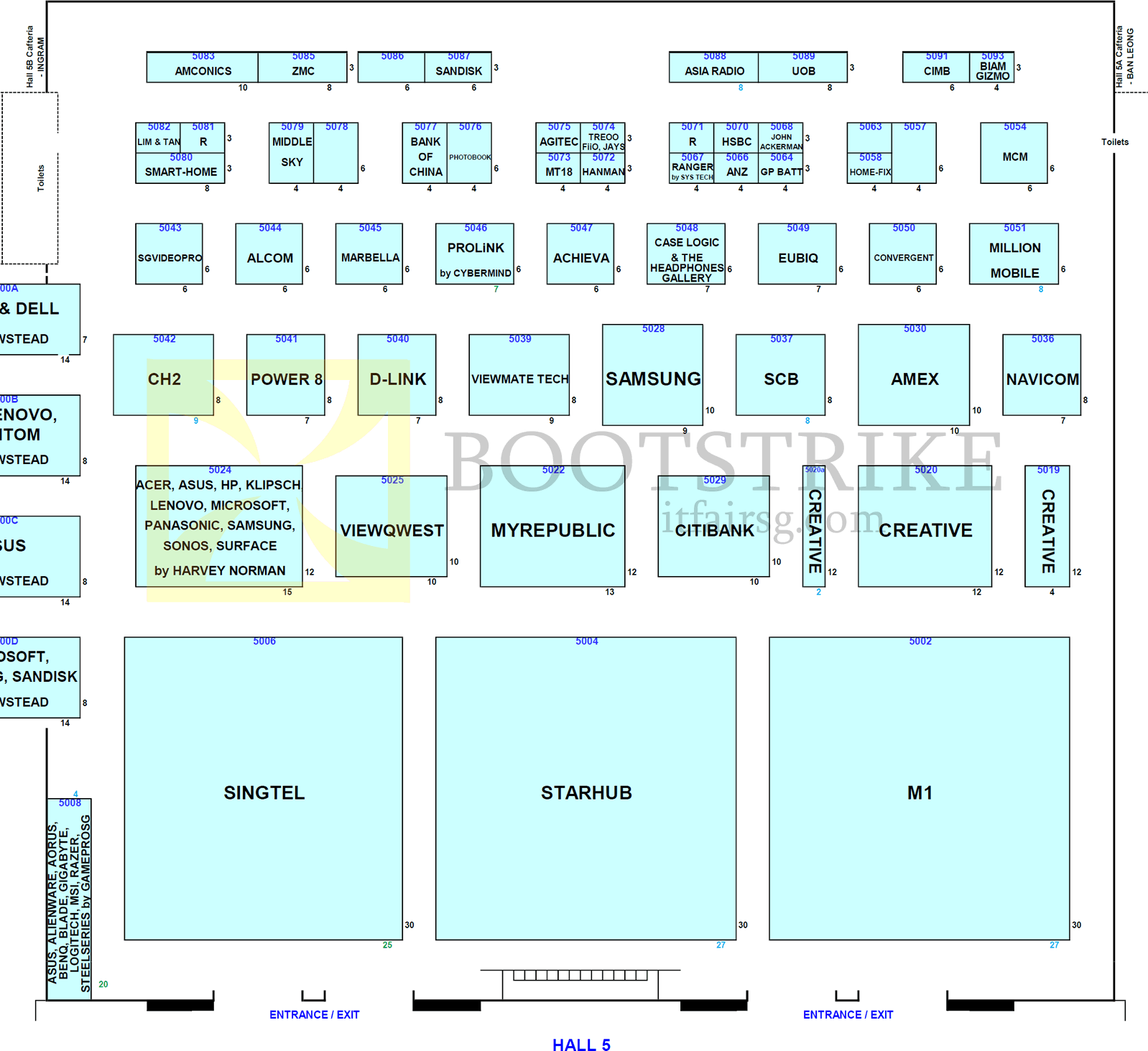 PC SHOW 2015 price list image brochure of Floor Plan Hall 5, PC SHOW 2015