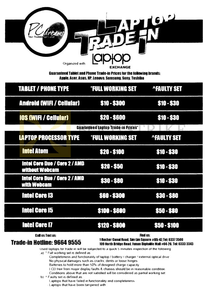 PC SHOW 2015 price list image brochure of PC Dreams Laptop Notebook Trade-In