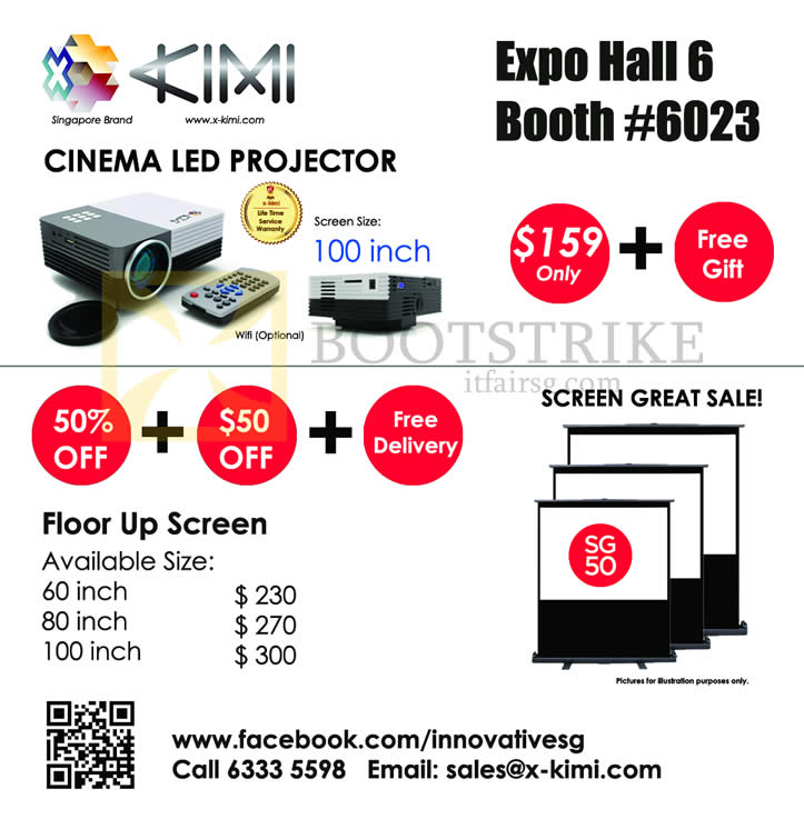 PC SHOW 2015 price list image brochure of X-Kimi Cinema Led Projector