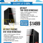 Newstead Desktop PCs Envy 700-592D K5M26AA, Envy Phoenix 810-493D K5M25AA