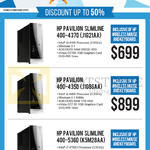 Newstead Desktop PCs Pavilion Slimline 400-437D J1G21AA, 400-435D J1G86AA, 400-536D K5M28AA