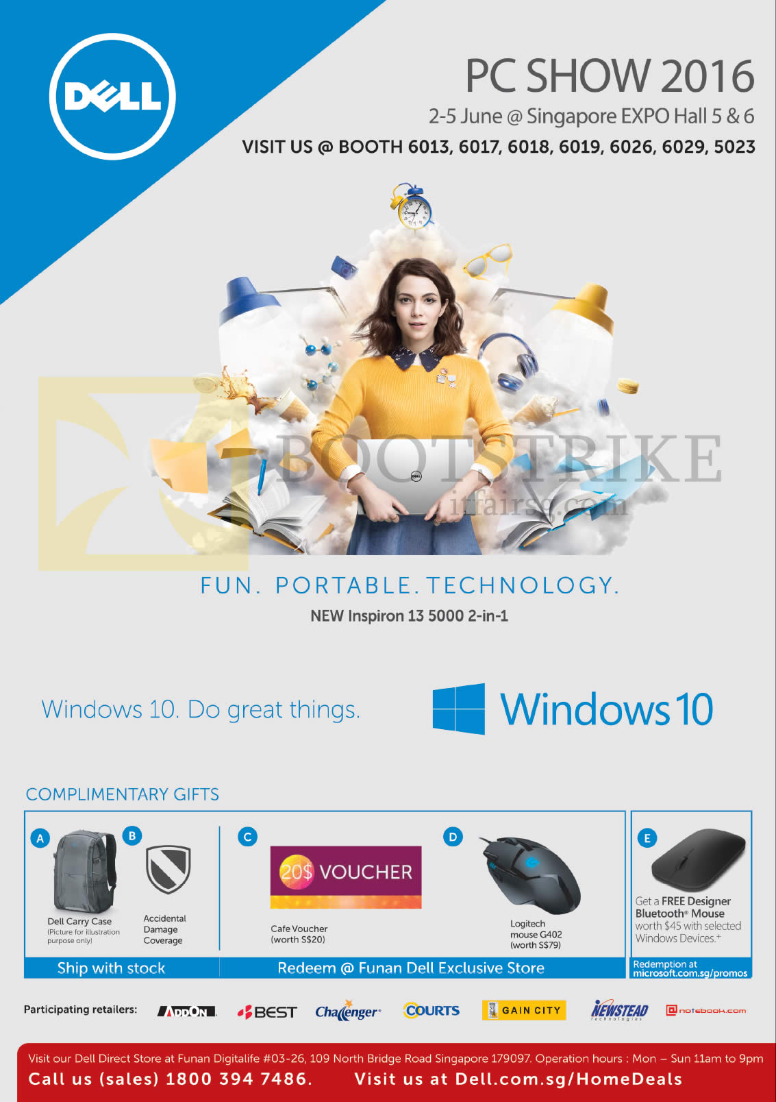 PC SHOW 2016 price list image brochure of Dell Complimentary Gifts