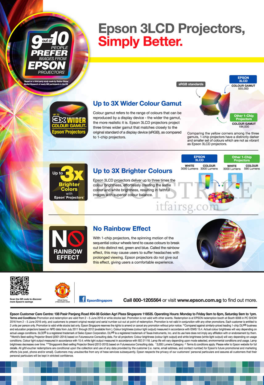 PC SHOW 2016 price list image brochure of Epson Projector Features