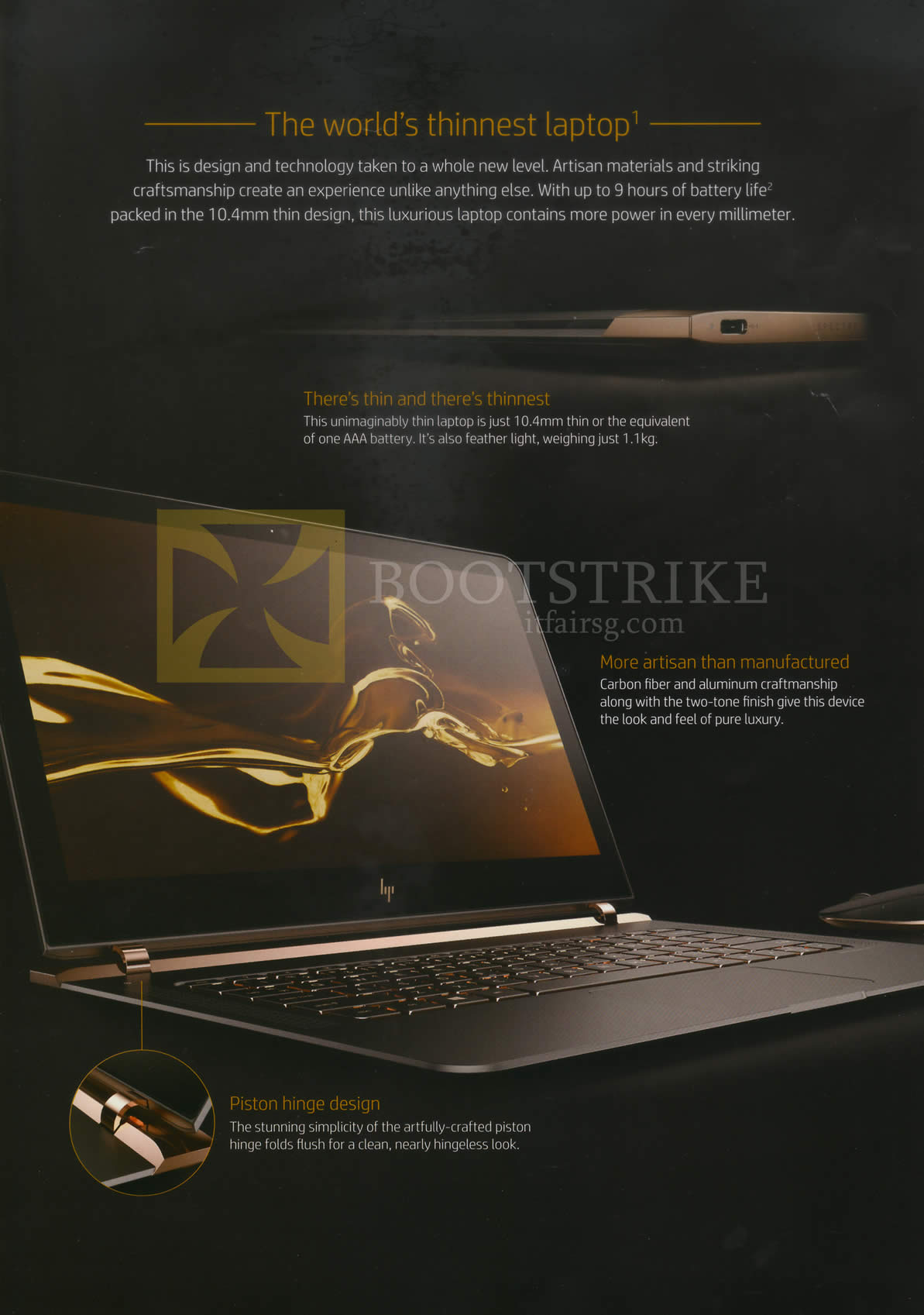PC SHOW 2016 price list image brochure of HP Notebook New Spectre Features